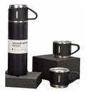 Garrafa Térmica Inox 500ml Com 3 Xícaras - Isolamento a Vácuo Premium