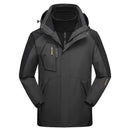 Jaqueta Masculina 3 em 1 com Forro Fleece Impermeável Corta-Vento