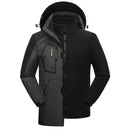 Jaqueta Masculina 3 em 1 com Forro Fleece Impermeável Corta-Vento