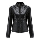 Jaqueta Feminina Casual com Zíper Estilo Streetwear