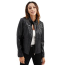Jaqueta Feminina Casual com Zíper Estilo Streetwear