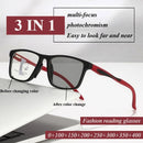 Fashionable Multifocal Reading Glasses, Photochromic High-definition Reading Glasses, Presbyopia Glasses, Sports Glasses