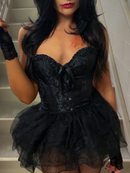 Espartilho Lingerie com Saia