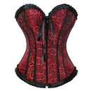 Espartilho Lingerie Floral com Zíper