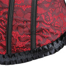 Espartilho Lingerie Floral com Zíper