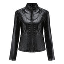 Jaqueta Feminina Casual com Zíper Estilo Streetwear