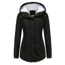 Jaqueta Parka Feminina Forrada com Lã para Inverno Glacier
