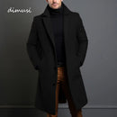 Jaqueta Longa Masculina de Inverno Lã Premium