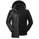 Jaqueta Masculina 3 em 1 com Forro Fleece Impermeável Corta-Vento