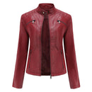 Jaqueta Feminina Casual com Zíper Estilo Streetwear