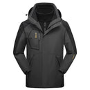 Jaqueta Masculina 3 em 1 com Forro Fleece Impermeável Corta-Vento